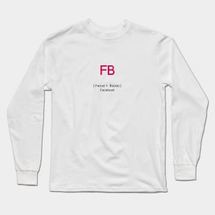 Fb Facebook Long Sleeve T-Shirt